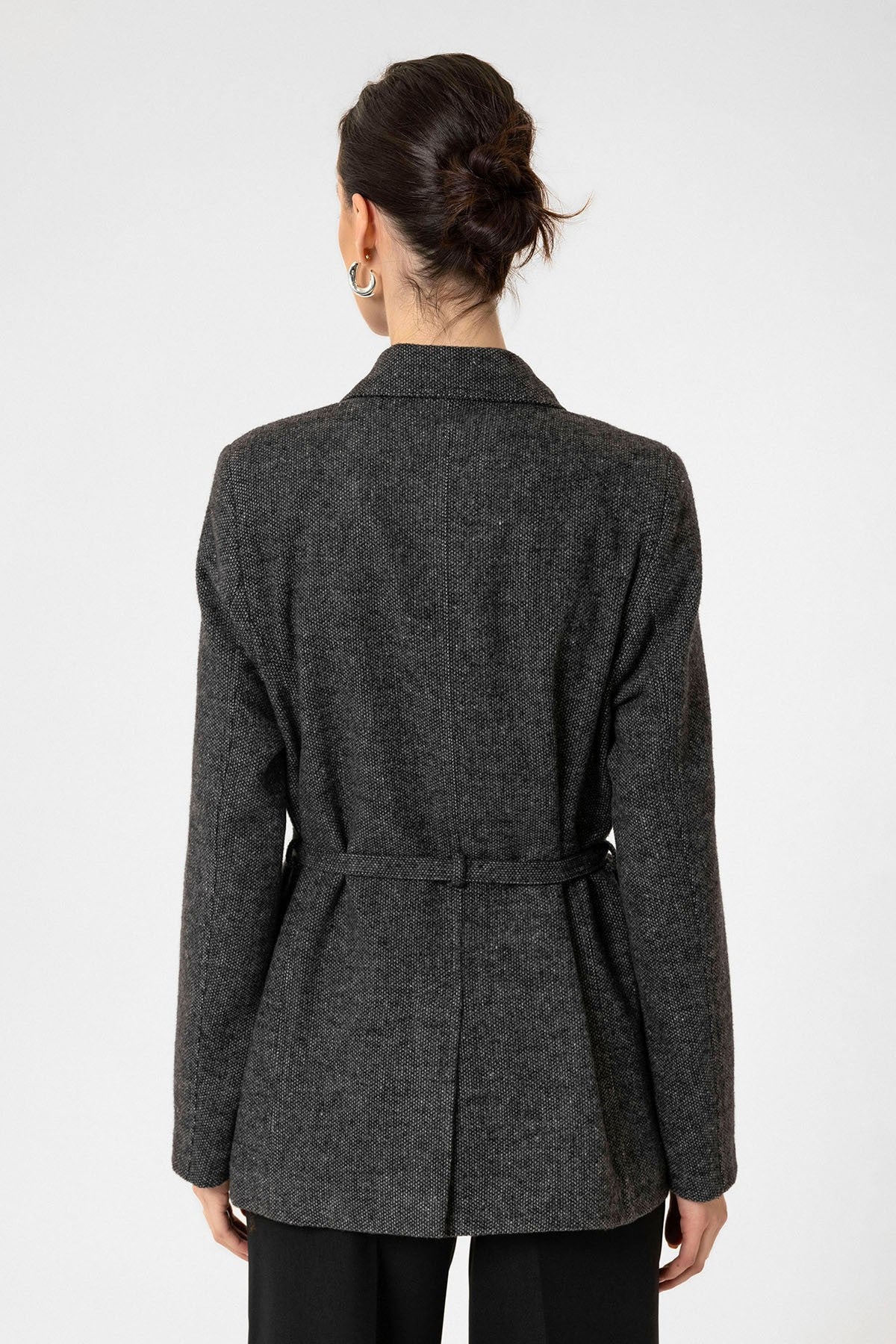 Antioch Women's Textured Blazer with Belt