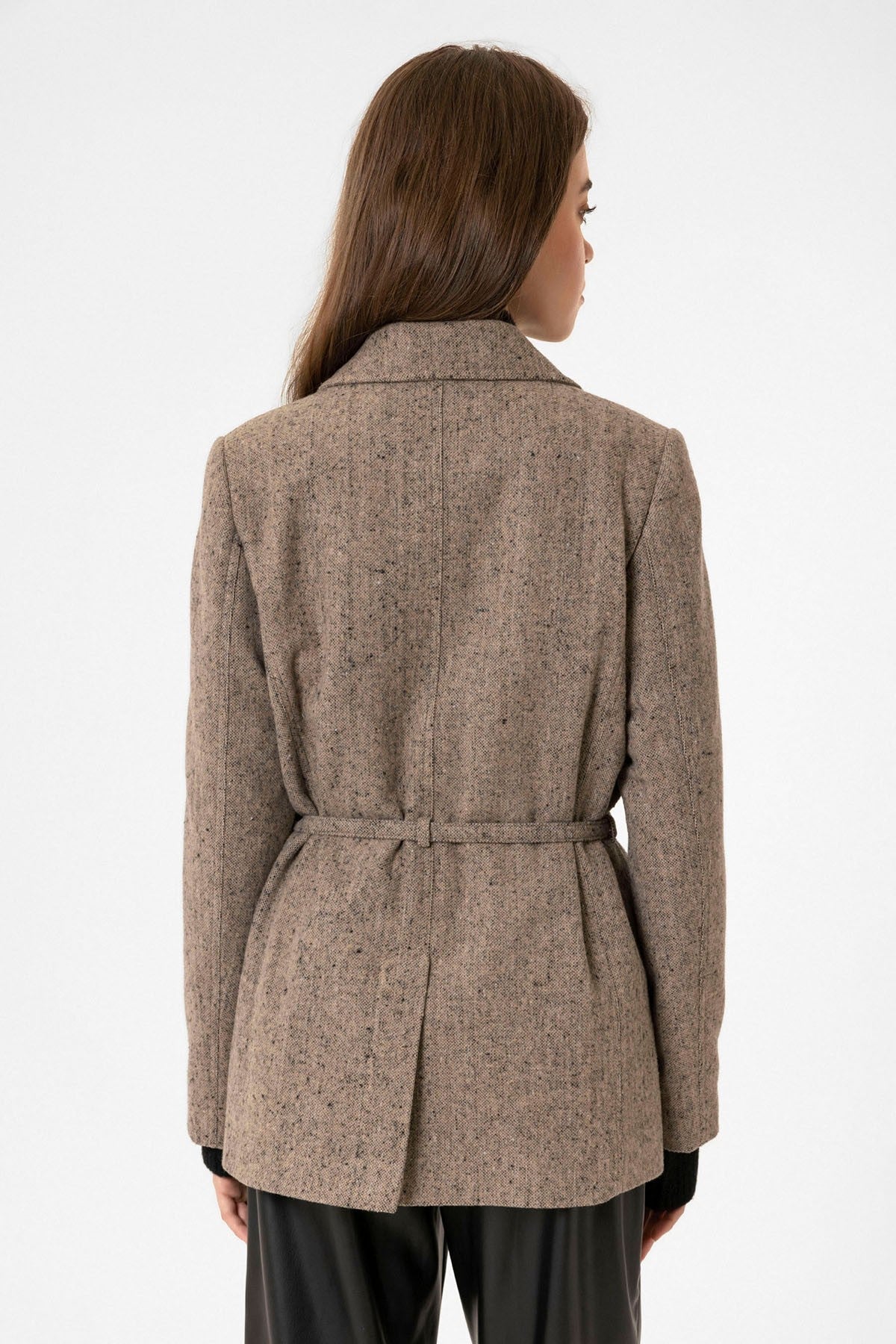 Antioch Women's Textured Blazer with Belt