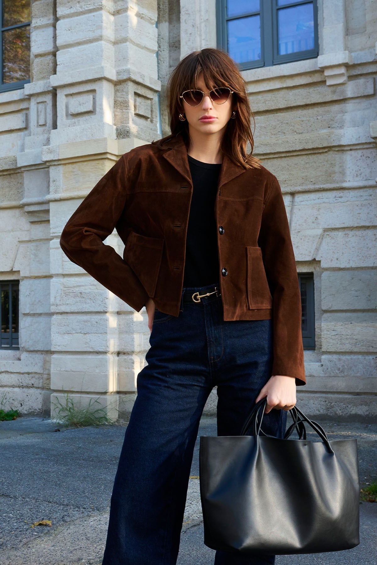 Antioch Women's Faux Suede Crop Jacket