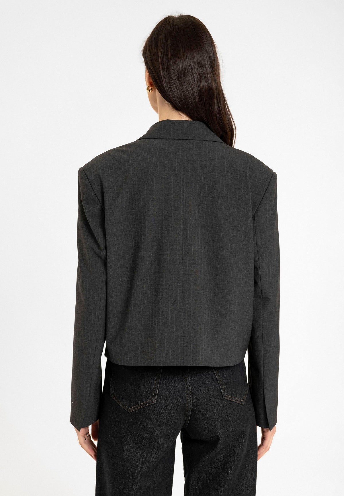 Antioch Relax Fit Buttonless Crop Women's Blazer Jacket