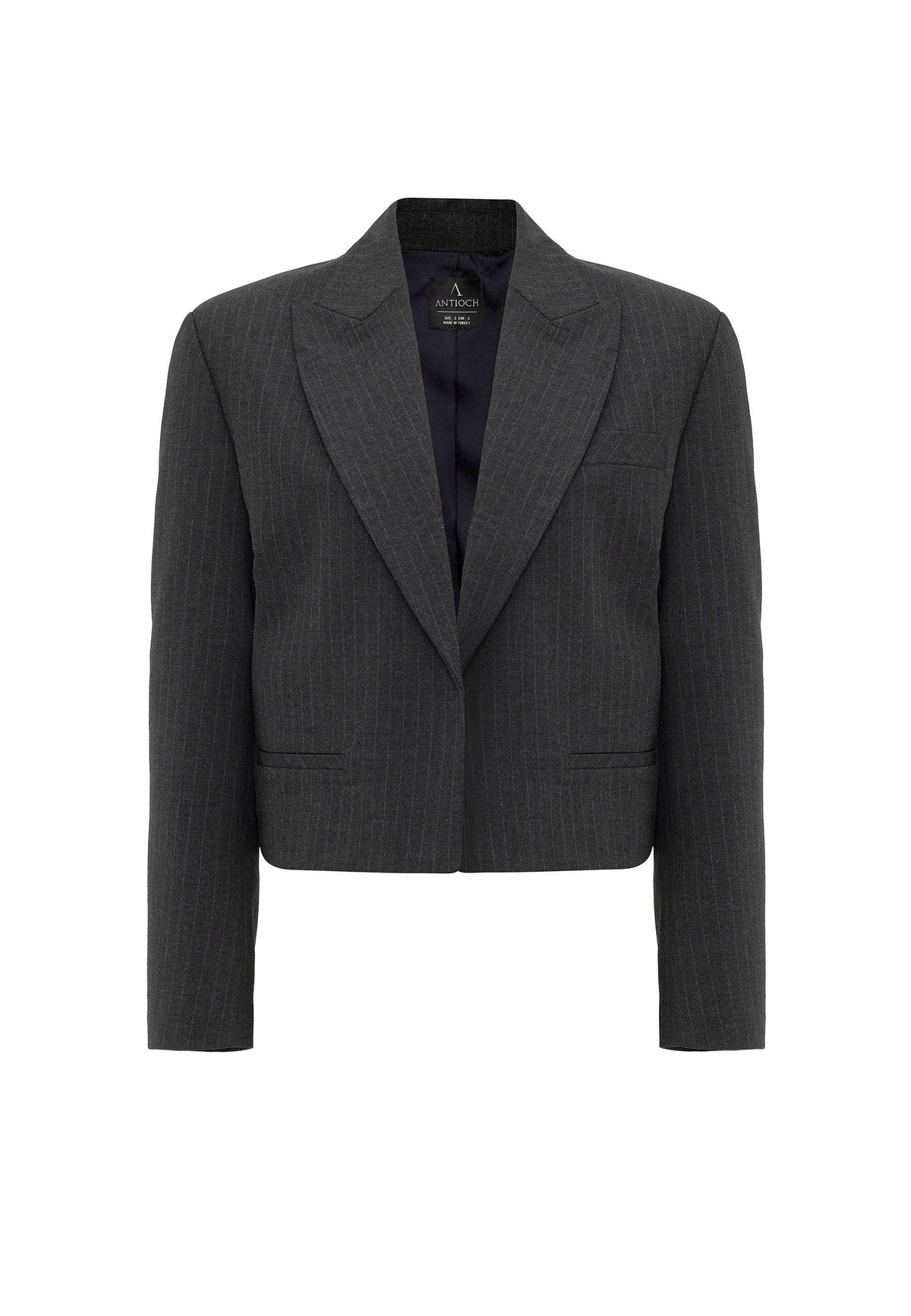 Antioch Relax Fit Buttonless Crop Women's Blazer Jacket