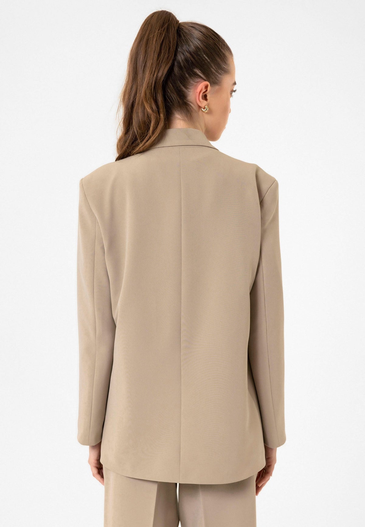 Antioch Women's Double-Breasted Oversized Blazer Jacket