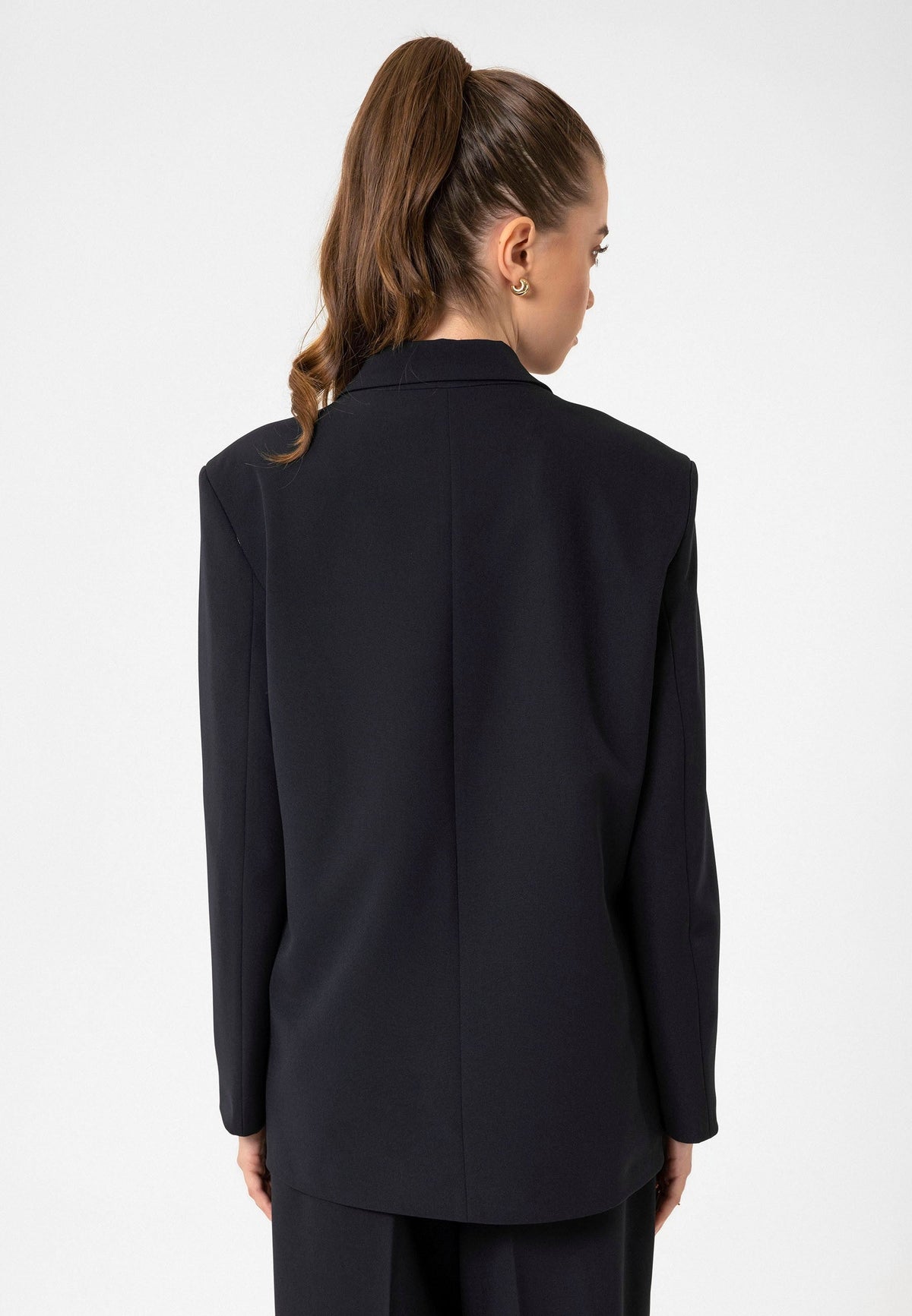 Antioch Women's Double-Breasted Oversized Blazer Jacket