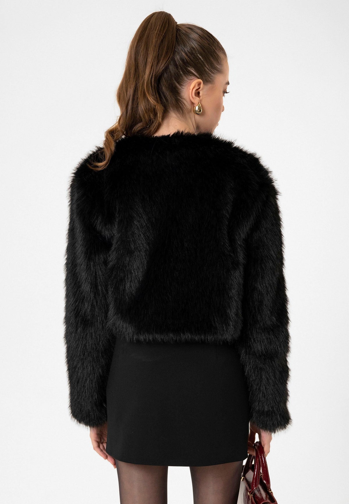 Antioch Women's Faux Fur Crop Jacket
