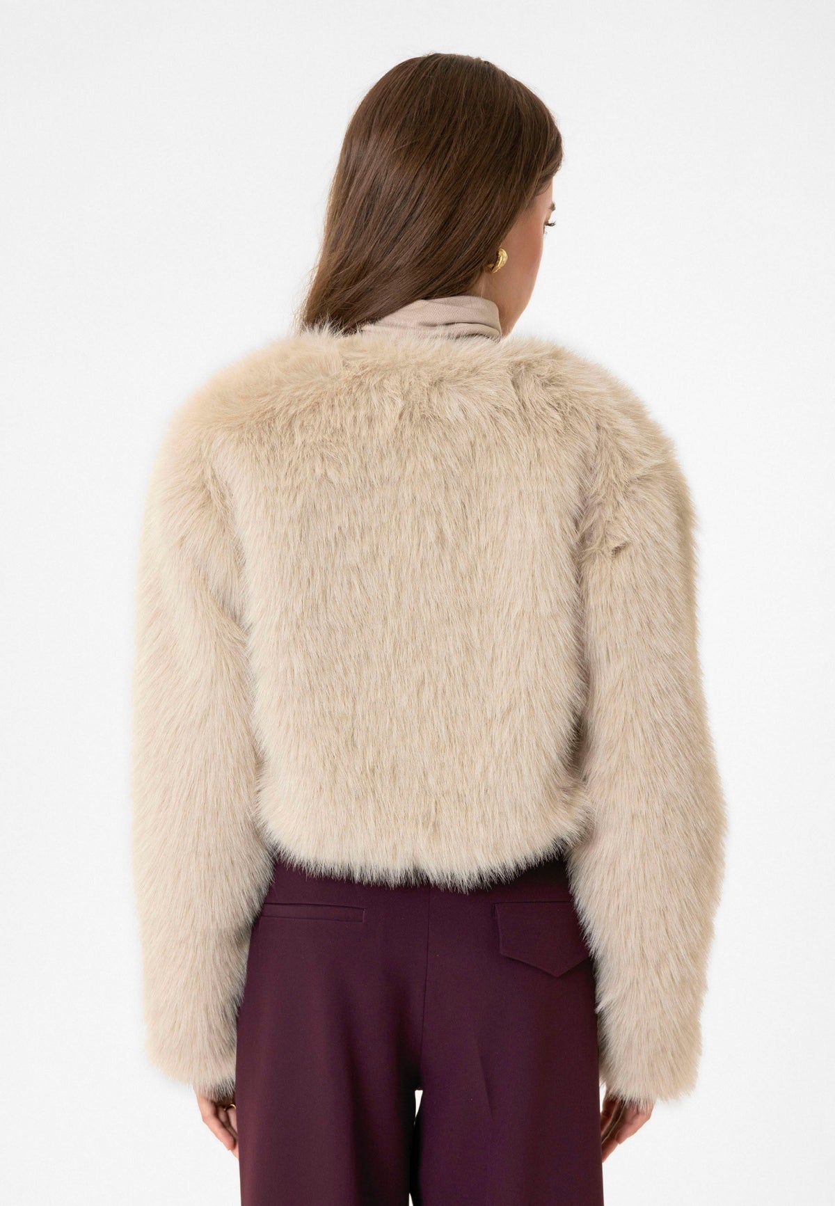 Antioch Women's Faux Fur Crop Jacket