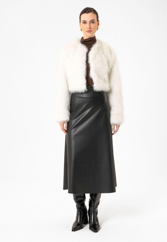 Antioch Women's Faux Fur Crop Jacket