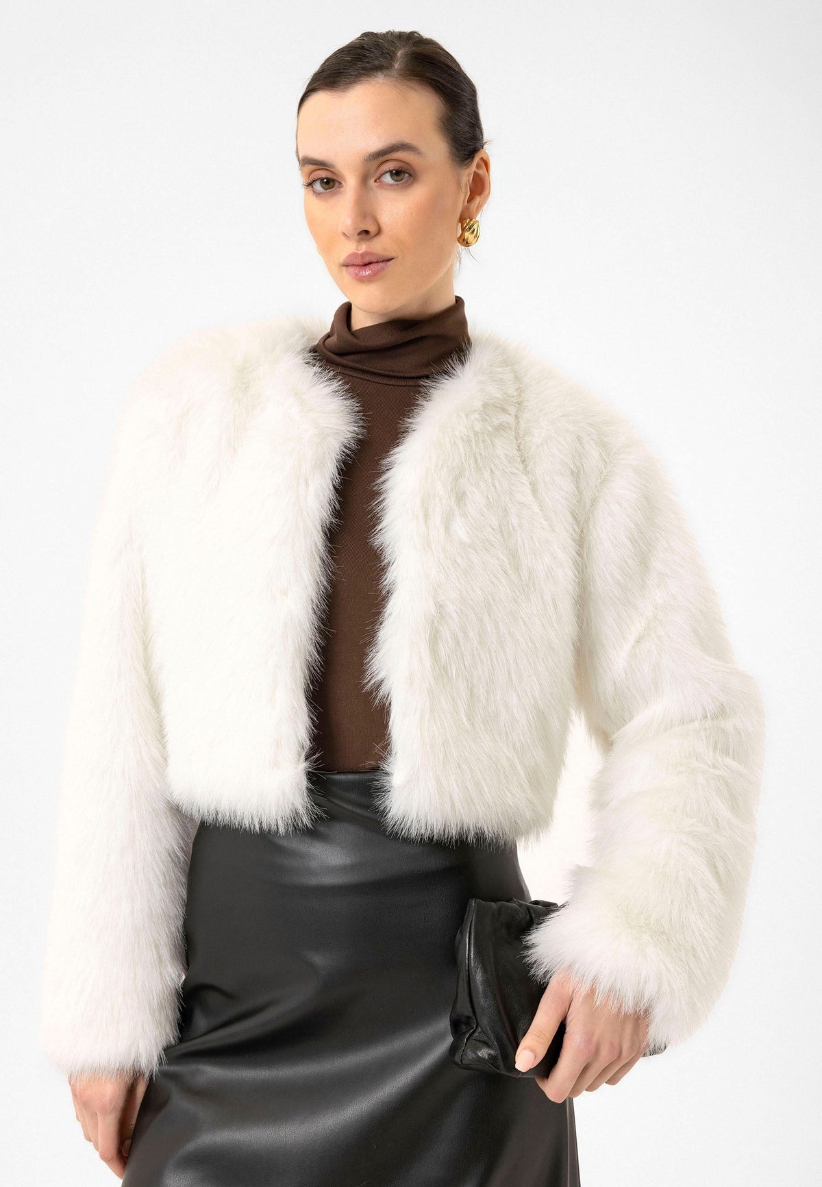 Antioch Women's Faux Fur Crop Jacket