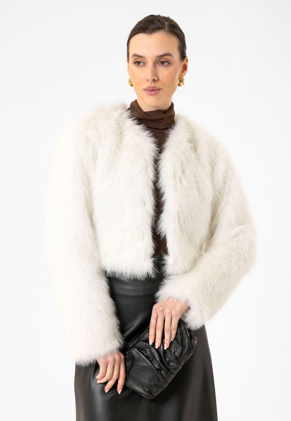 Antioch Women's Faux Fur Crop Jacket