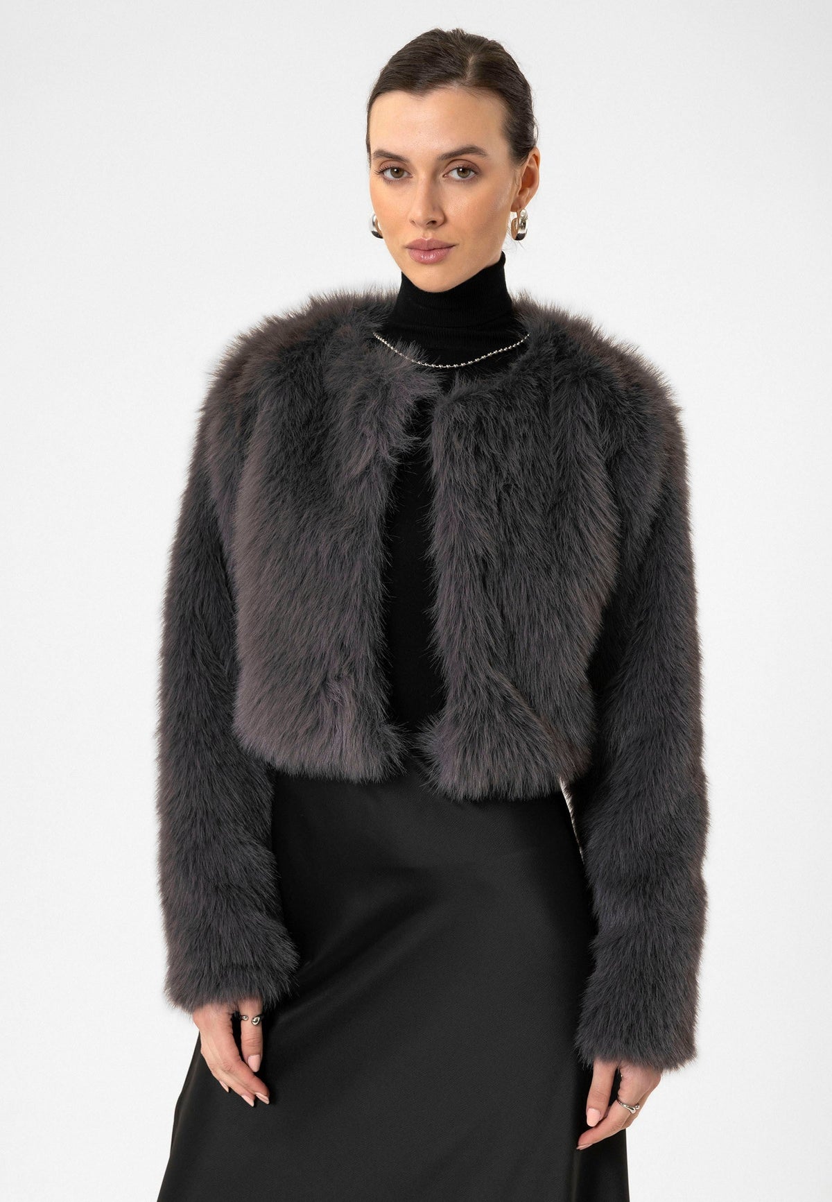 Antioch Women's Faux Fur Crop Jacket