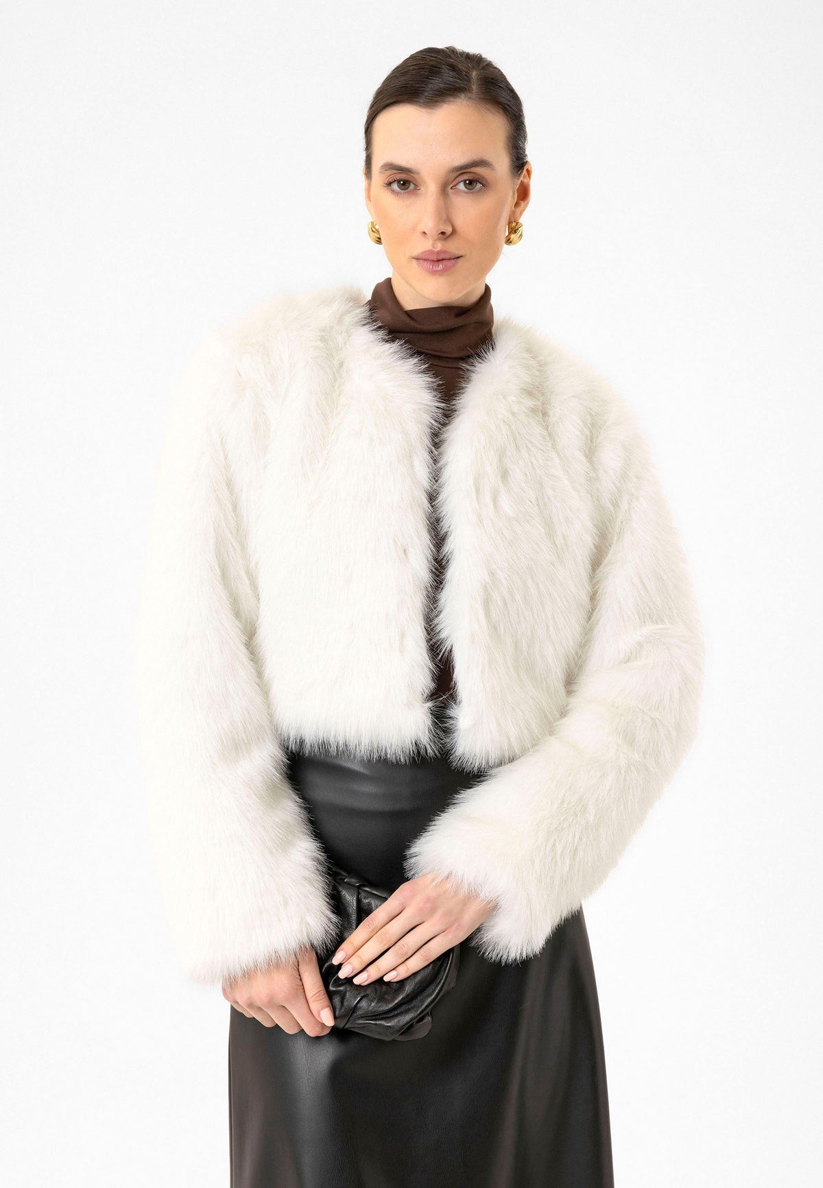 Antioch Women's Faux Fur Crop Jacket