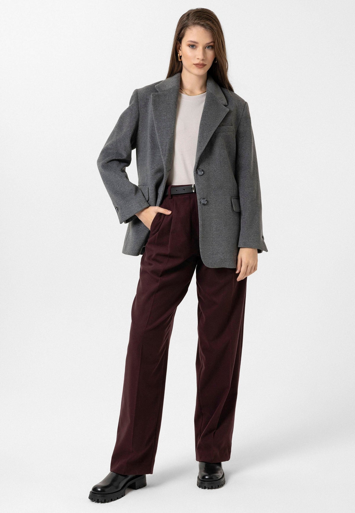 Antioch Women's Wool-Blend Blazer Jacket