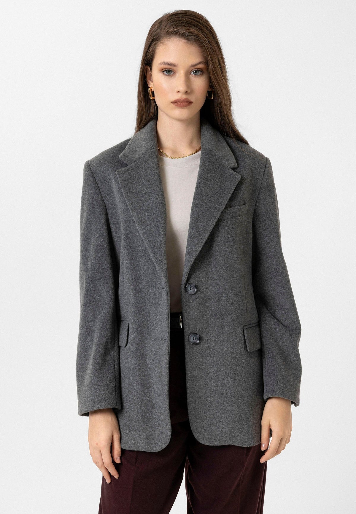 Antioch Women's Wool-Blend Blazer Jacket
