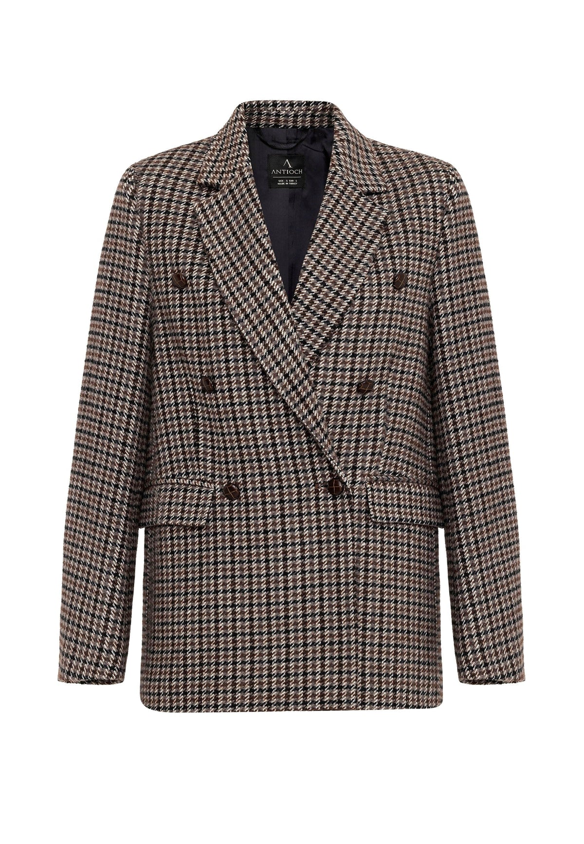 Antioch Women's Houndstooth-Patterned Blazer Jacket