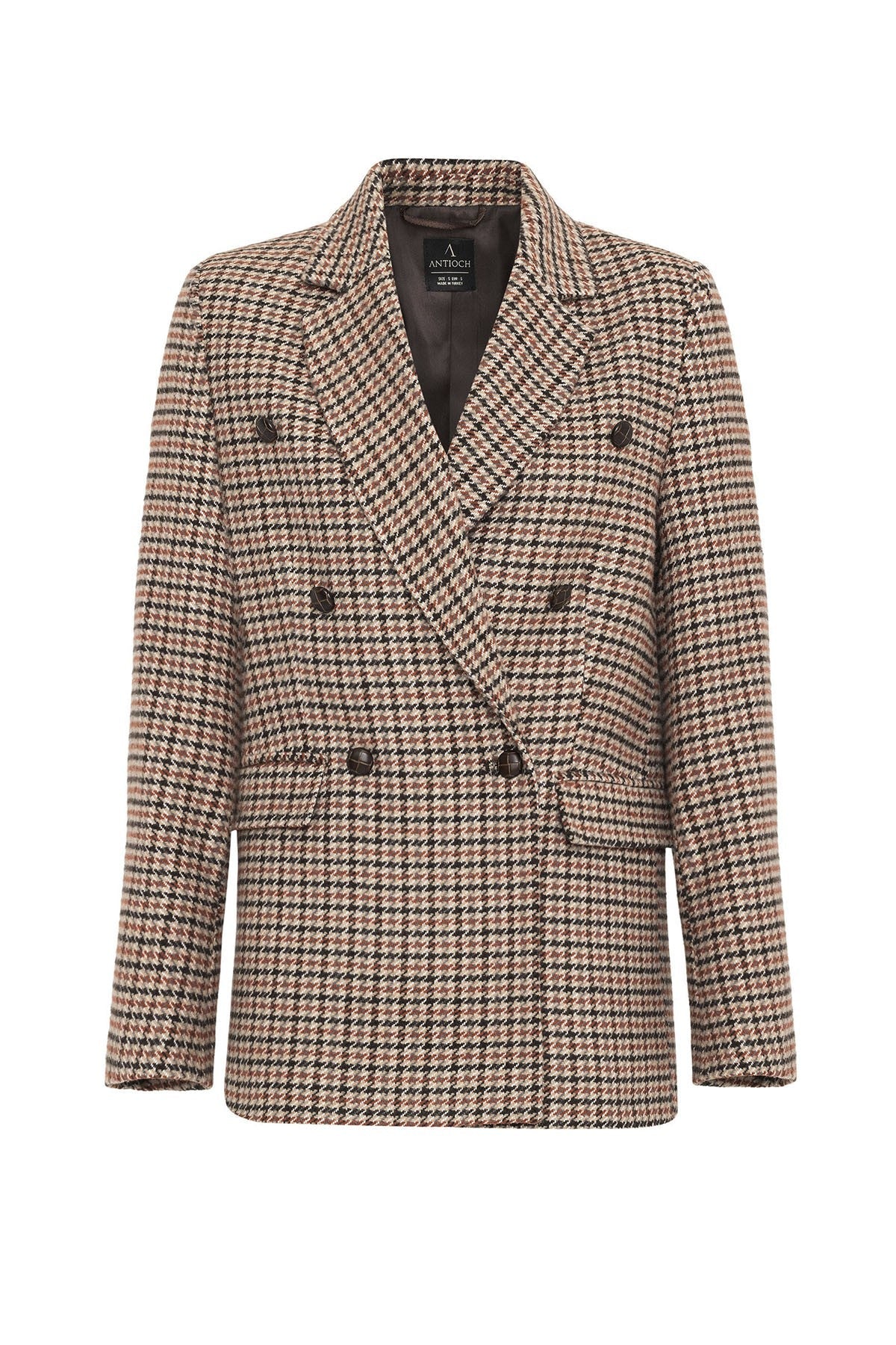 Antioch Women's Houndstooth-Patterned Blazer Jacket
