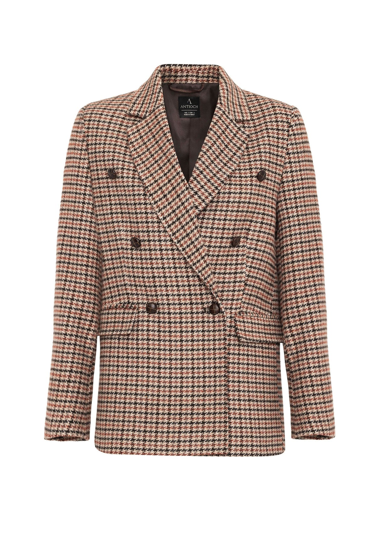 Antioch Women's Houndstooth-Patterned Blazer Jacket