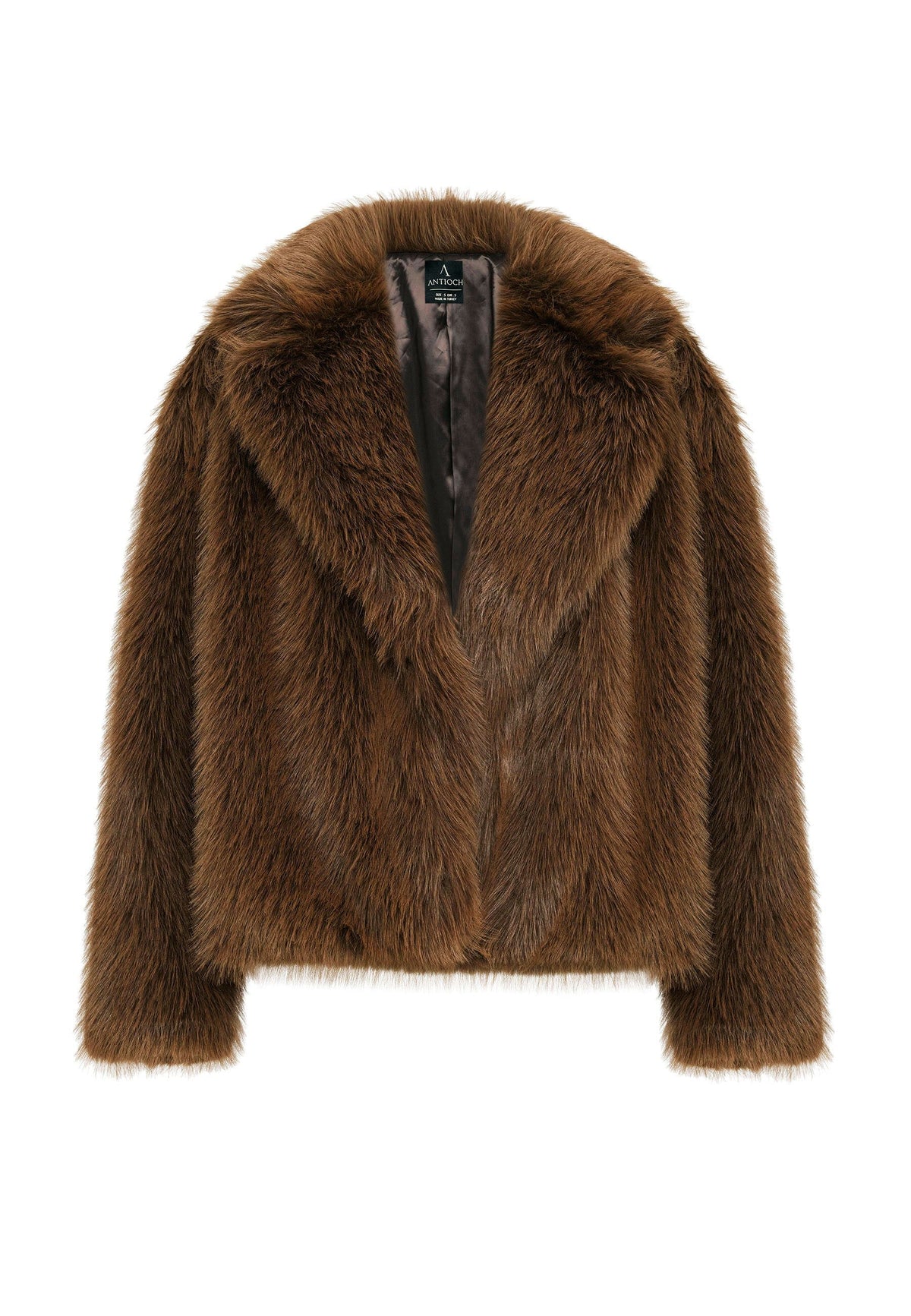 Antioch Women's Jacket with Collar, Faux Fur Jacket