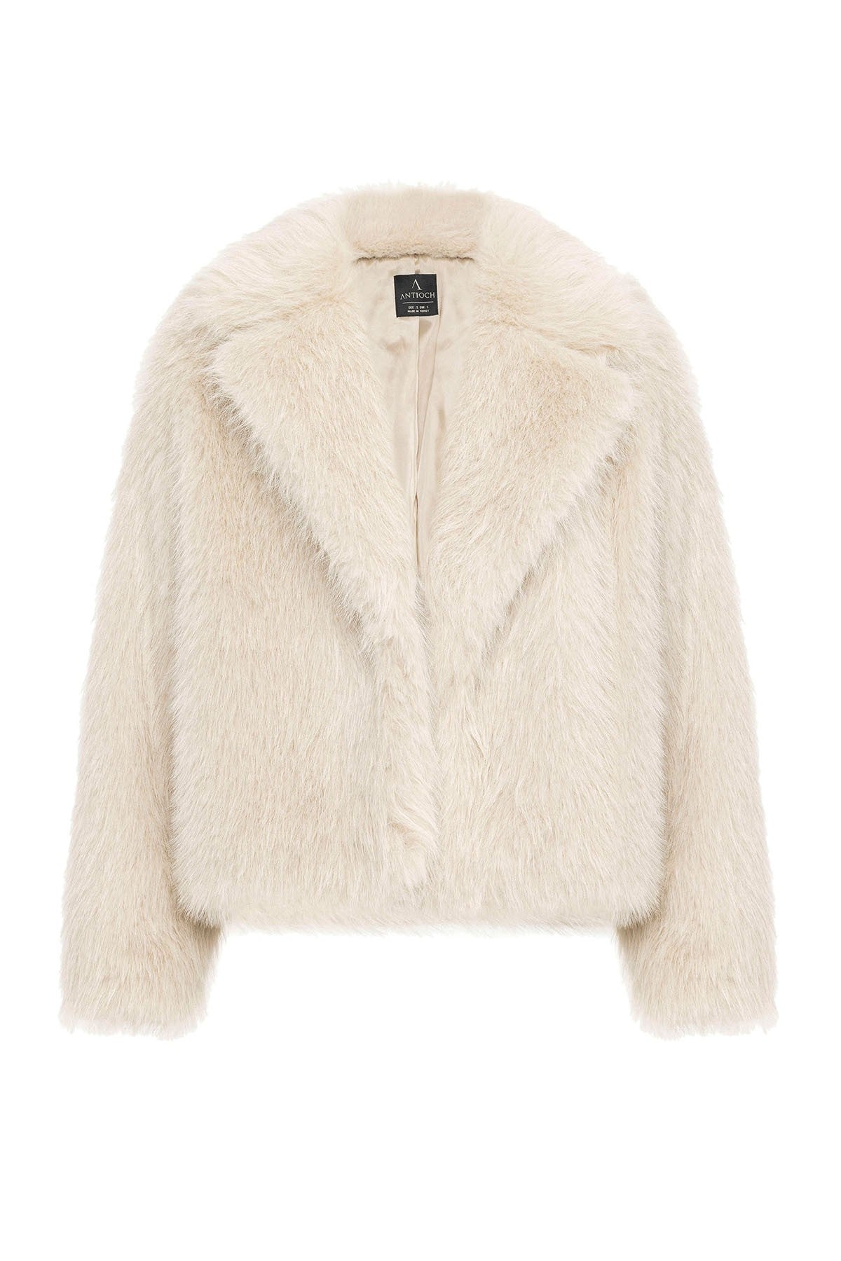Antioch Women's Jacket with Collar, Faux Fur Jacket