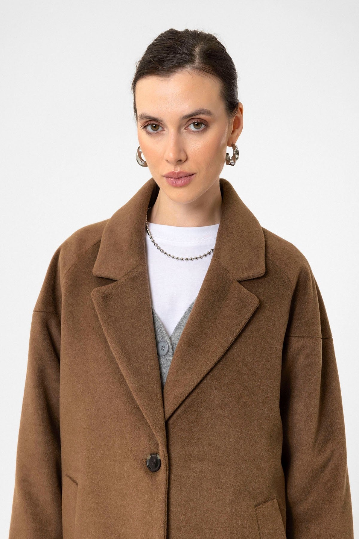 Antioch Women's Wool-Blend Textured Coat