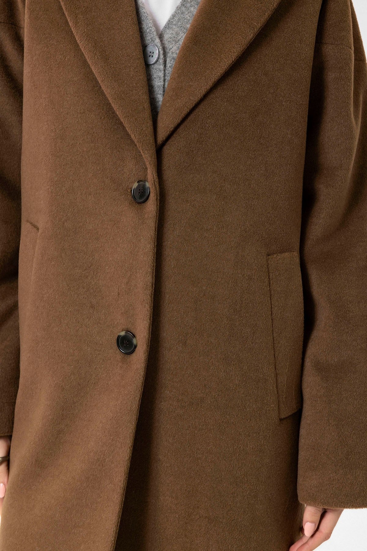 Antioch Women's Wool-Blend Textured Coat