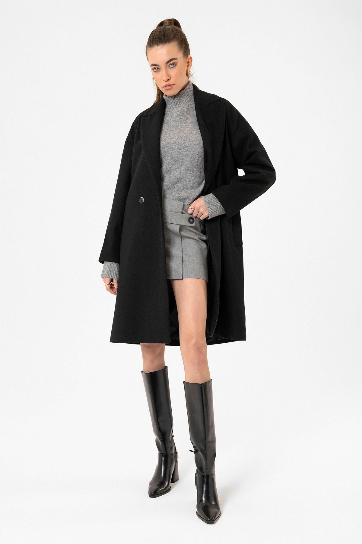 Antioch Women's Double-Breasted Oversized Coat