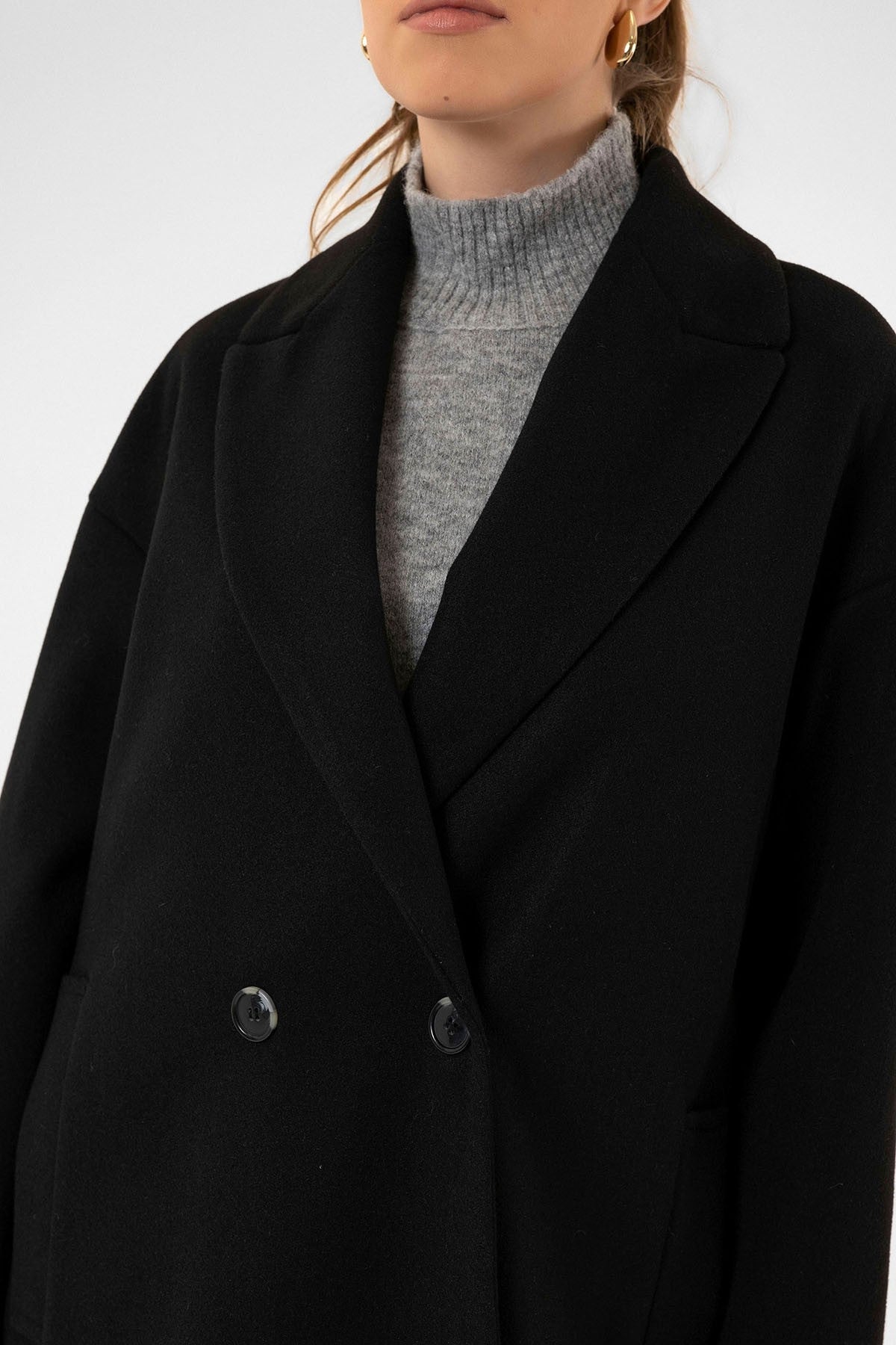 Antioch Women's Double-Breasted Oversized Coat