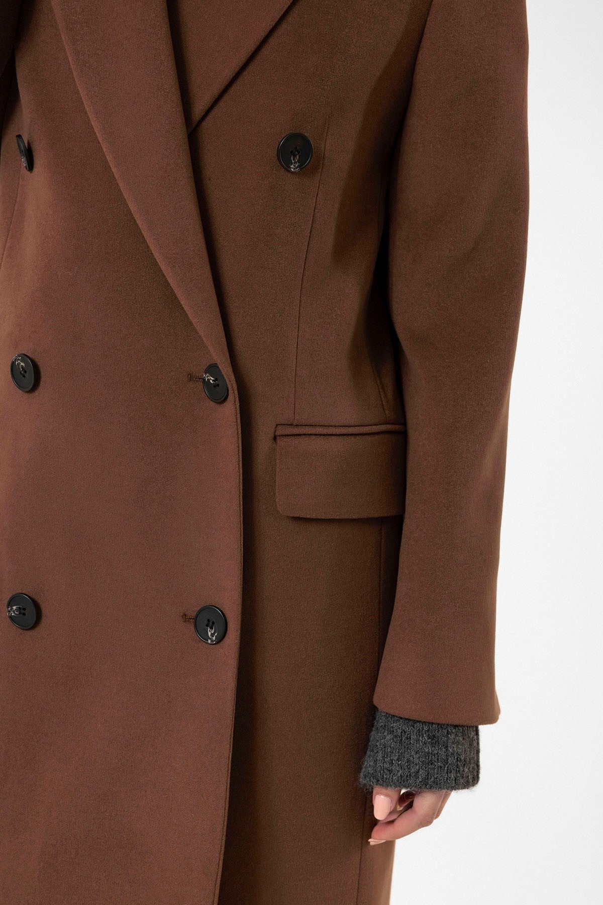 Antioch Women's Double-Breasted Long Coat