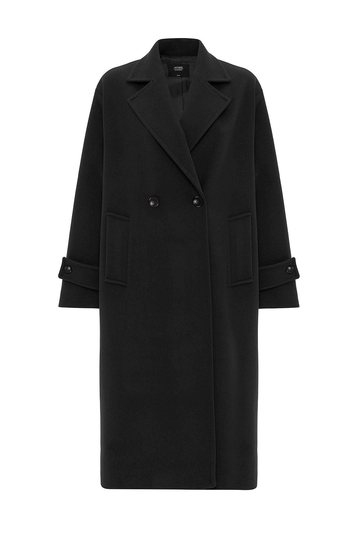Antioch Women's Soft-Textured Oversized Double-Breasted Coat