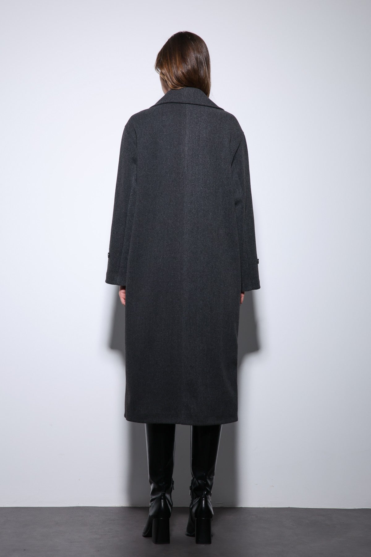 Antioch Women's Soft-Textured Oversized Double-Breasted Coat