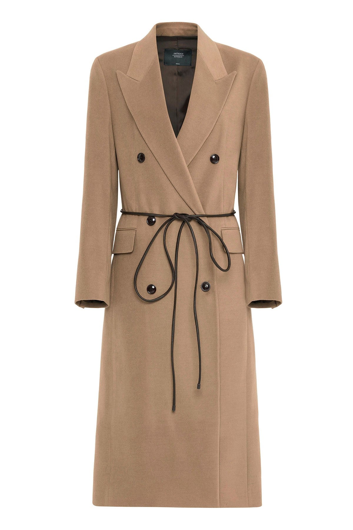 Antioch Women's Belted Double-Breasted Coat