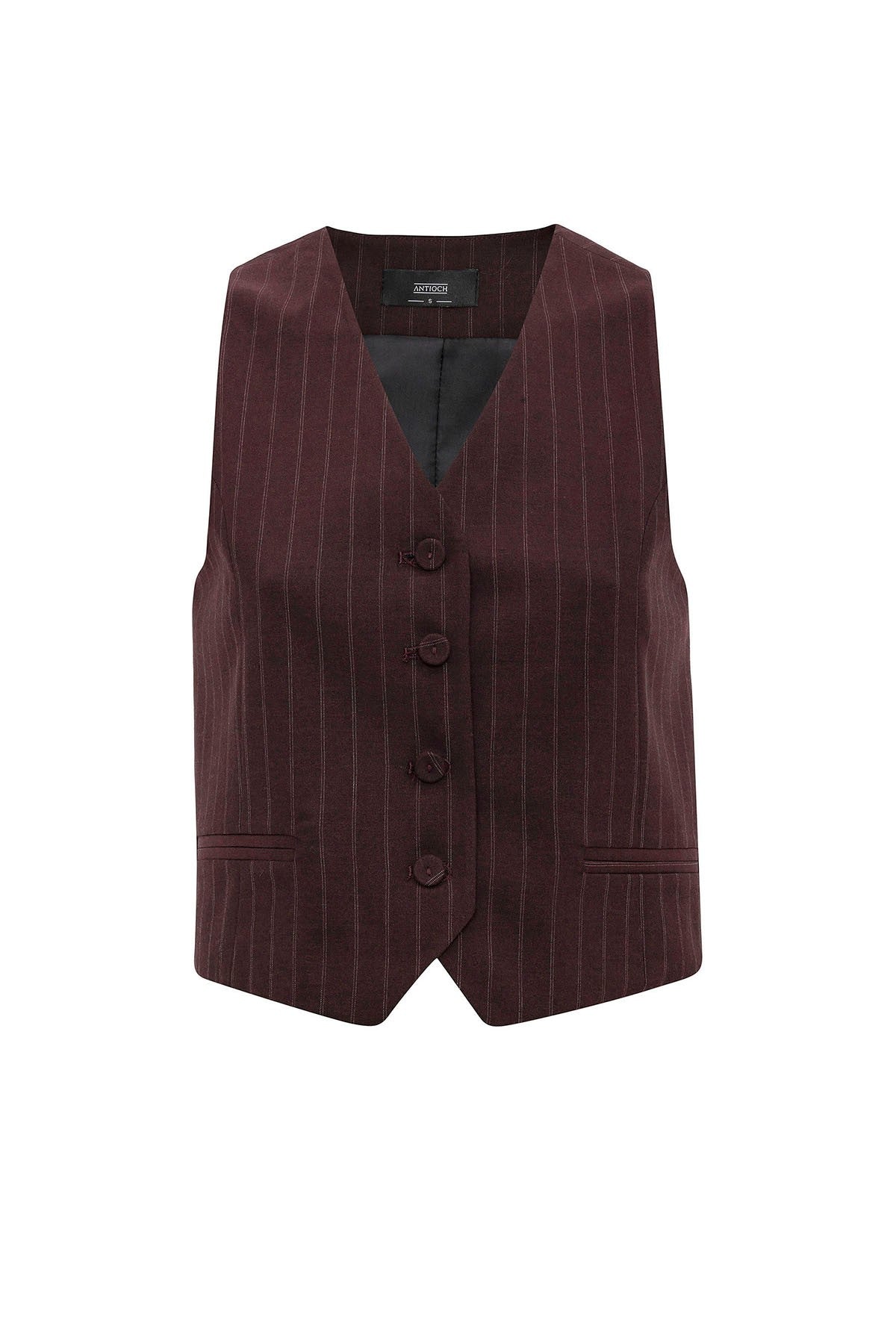 Antioch Women's Striped Button-Front Vest