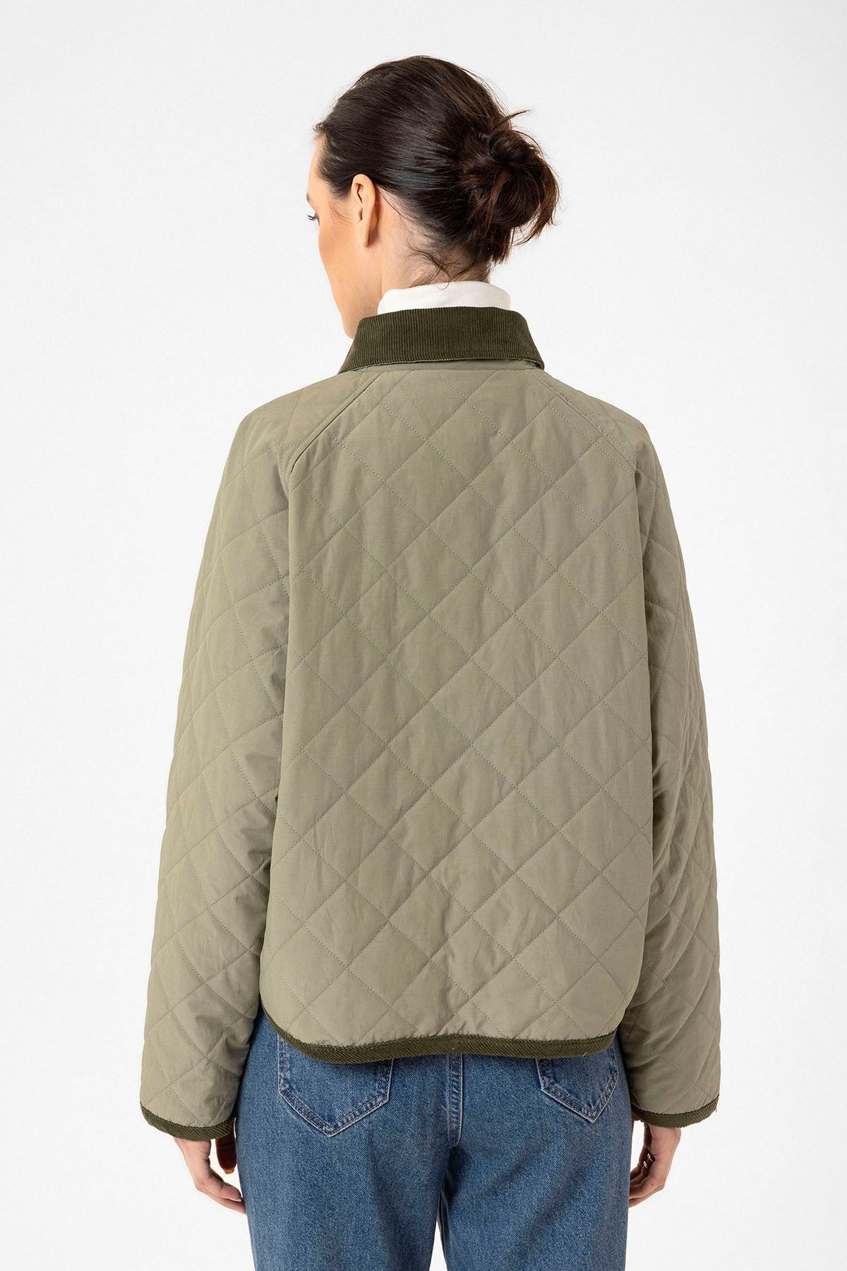 Antioch Women's Polo-Neck Quilted Jacket