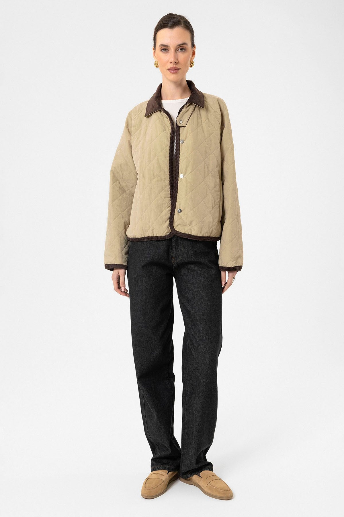 Antioch Women's Polo-Neck Quilted Jacket