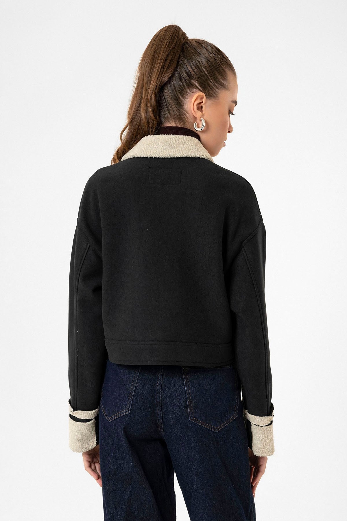 Antioch Women's Textured Coat with Lining Details