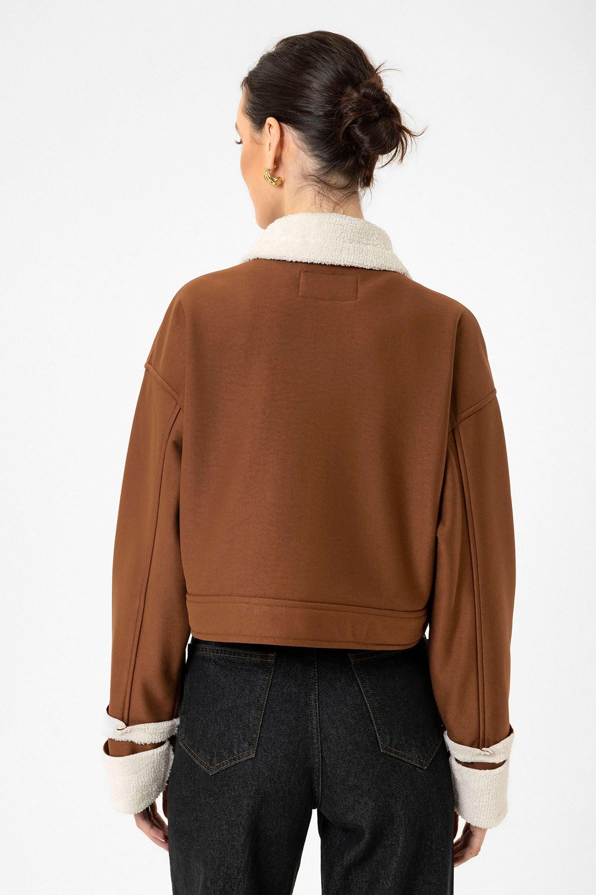 Antioch Women's Textured Coat with Lining Details