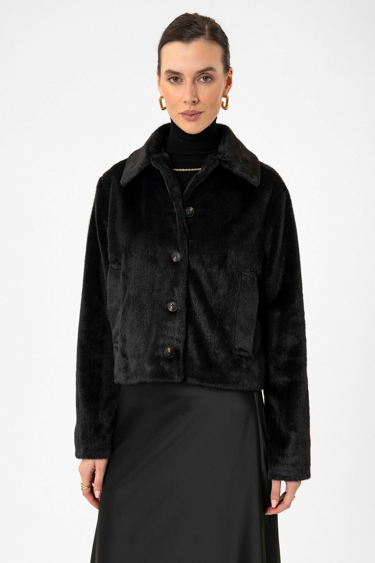 Antioch Women's Faux Fur Crop Jacket