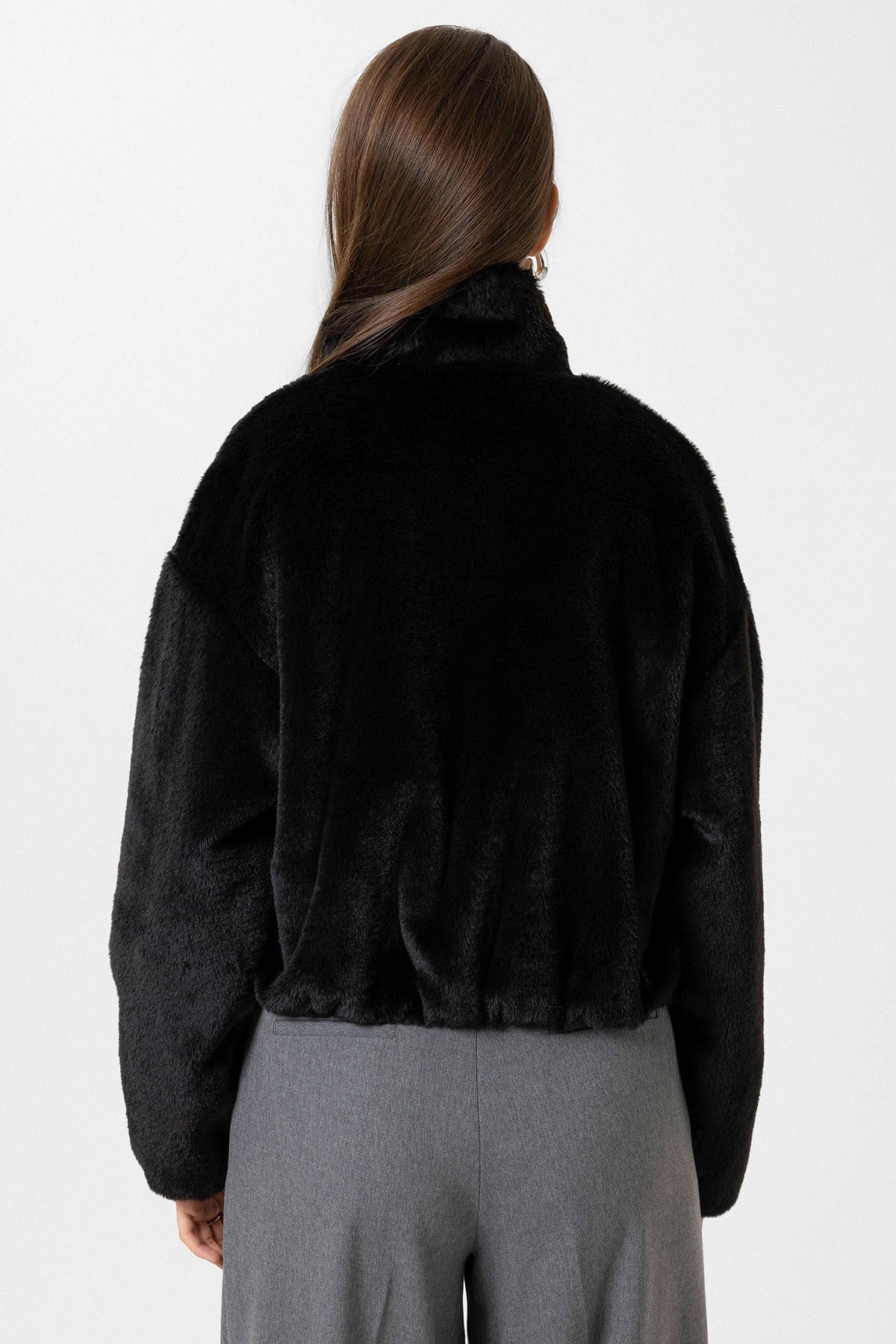 Antioch Women's Elastic-Waist Faux Fur Coat