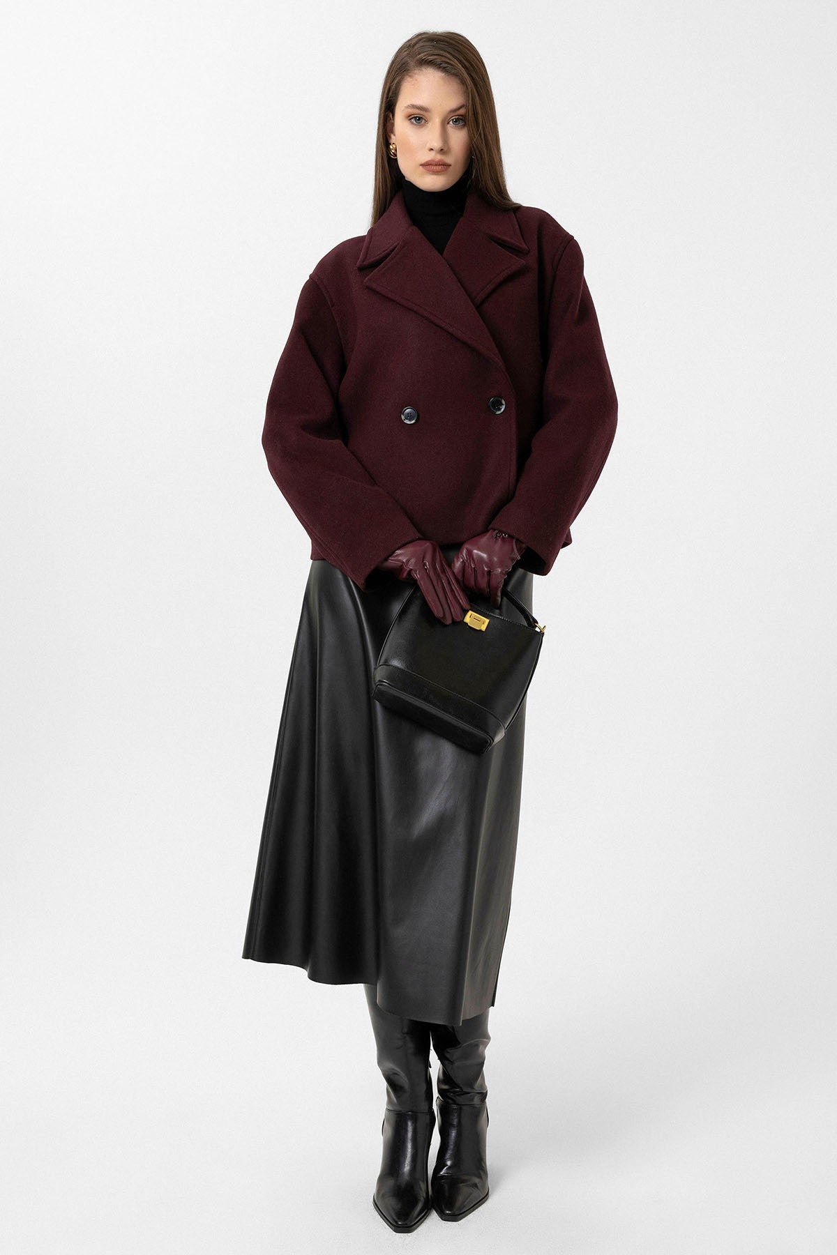 Antioch Women's Wool-Blend Double-Breasted Coat