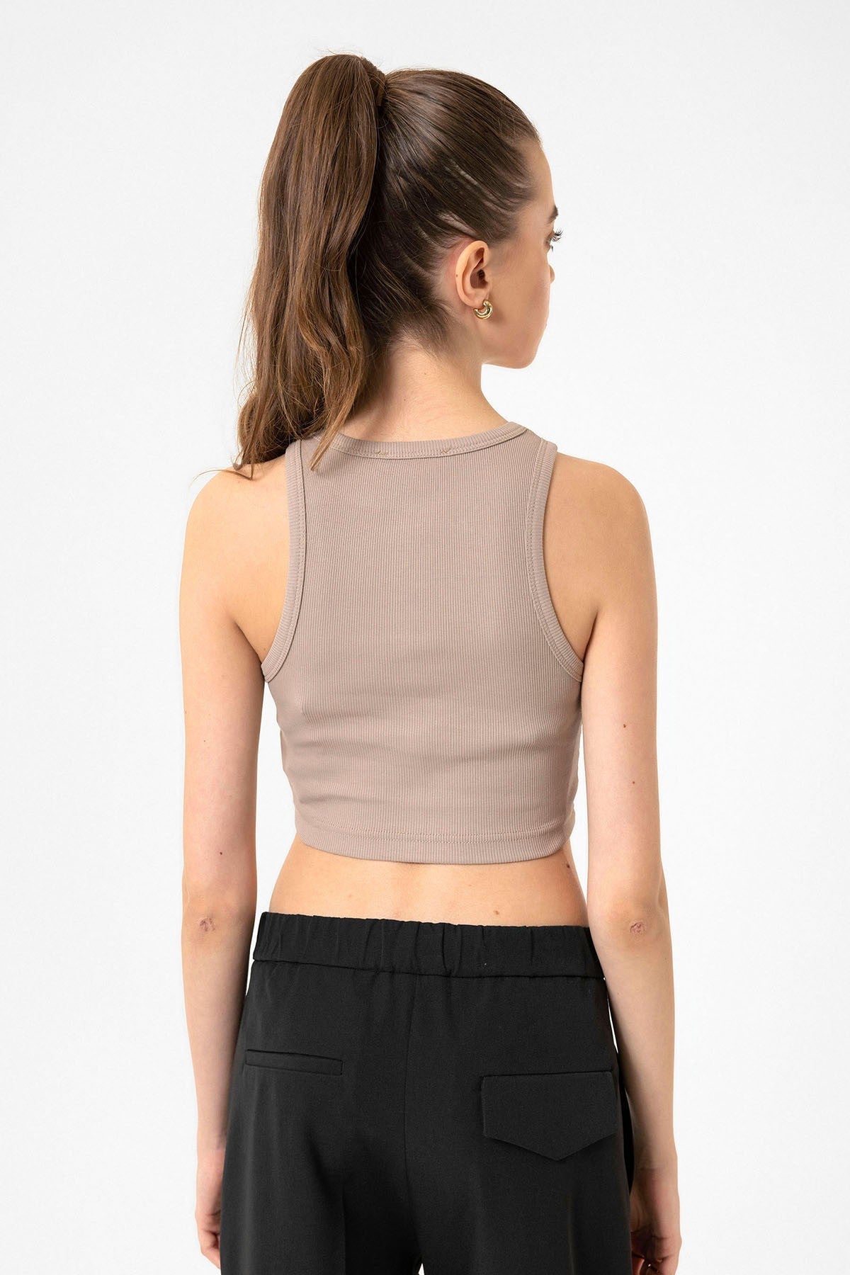 Antioch Women's Ribbed Crop Tank Top