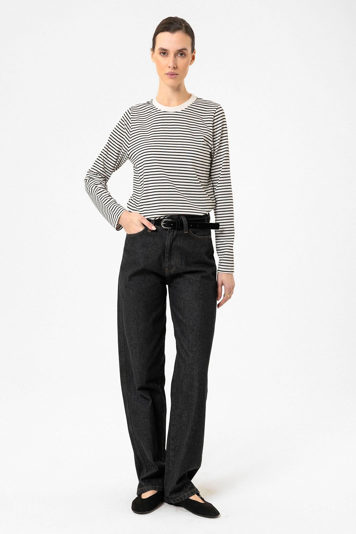 Antioch Women's Striped Seasonal Sweater