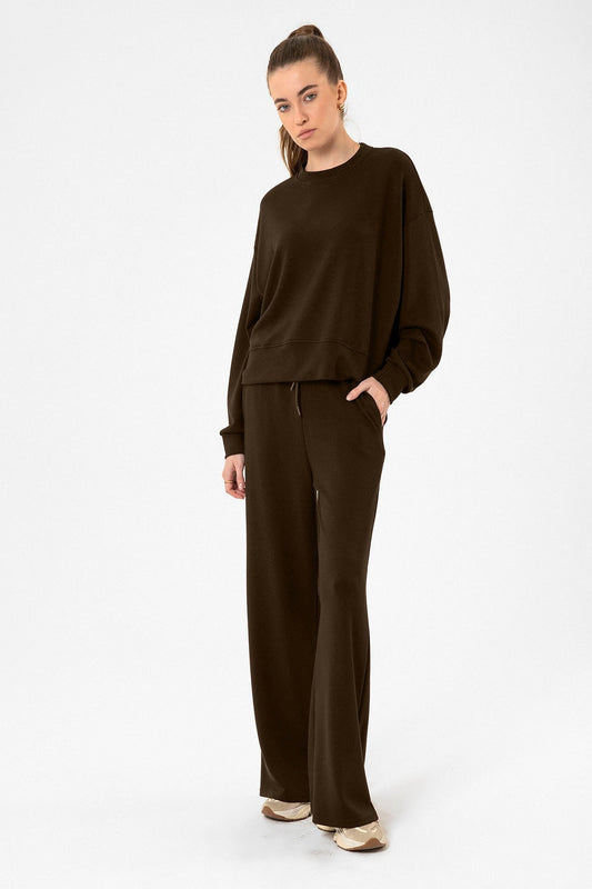 Women's Flared-Leg Sweatsuit Set