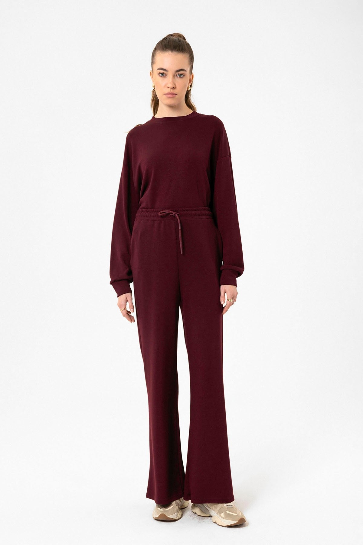Women's Flared-Leg Sweatsuit Set