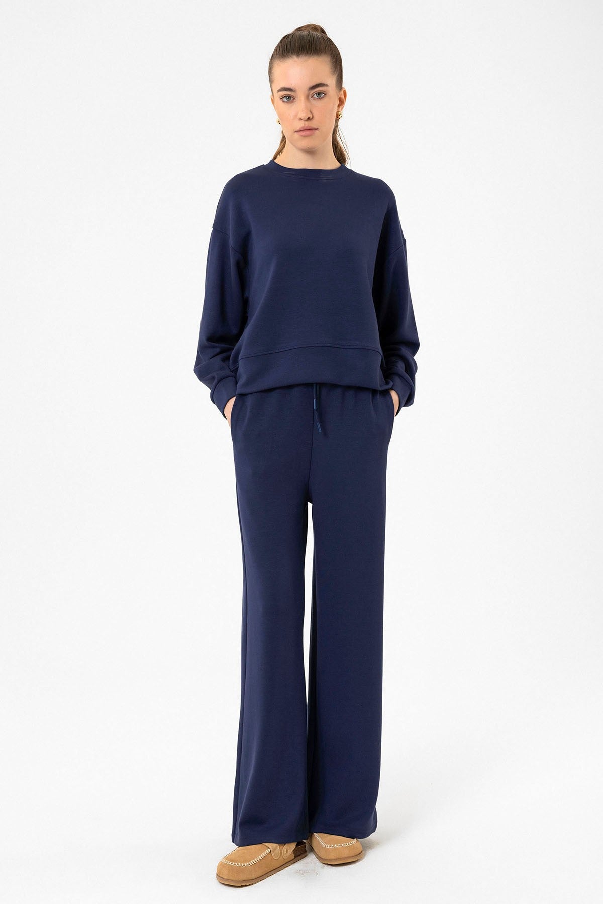 Women's Flared-Leg Sweatsuit Set