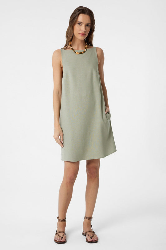 Antioch Linen-Blend Women's Mini Dress