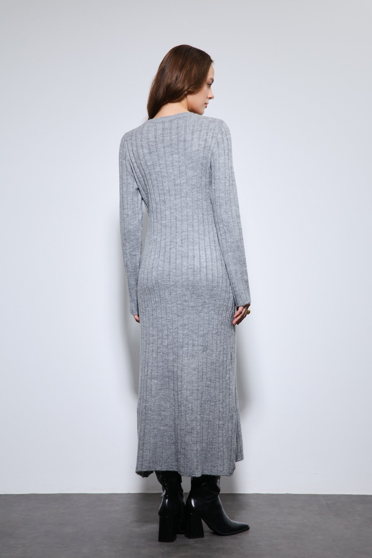 Antioch Slit-Detail Knit Dress
