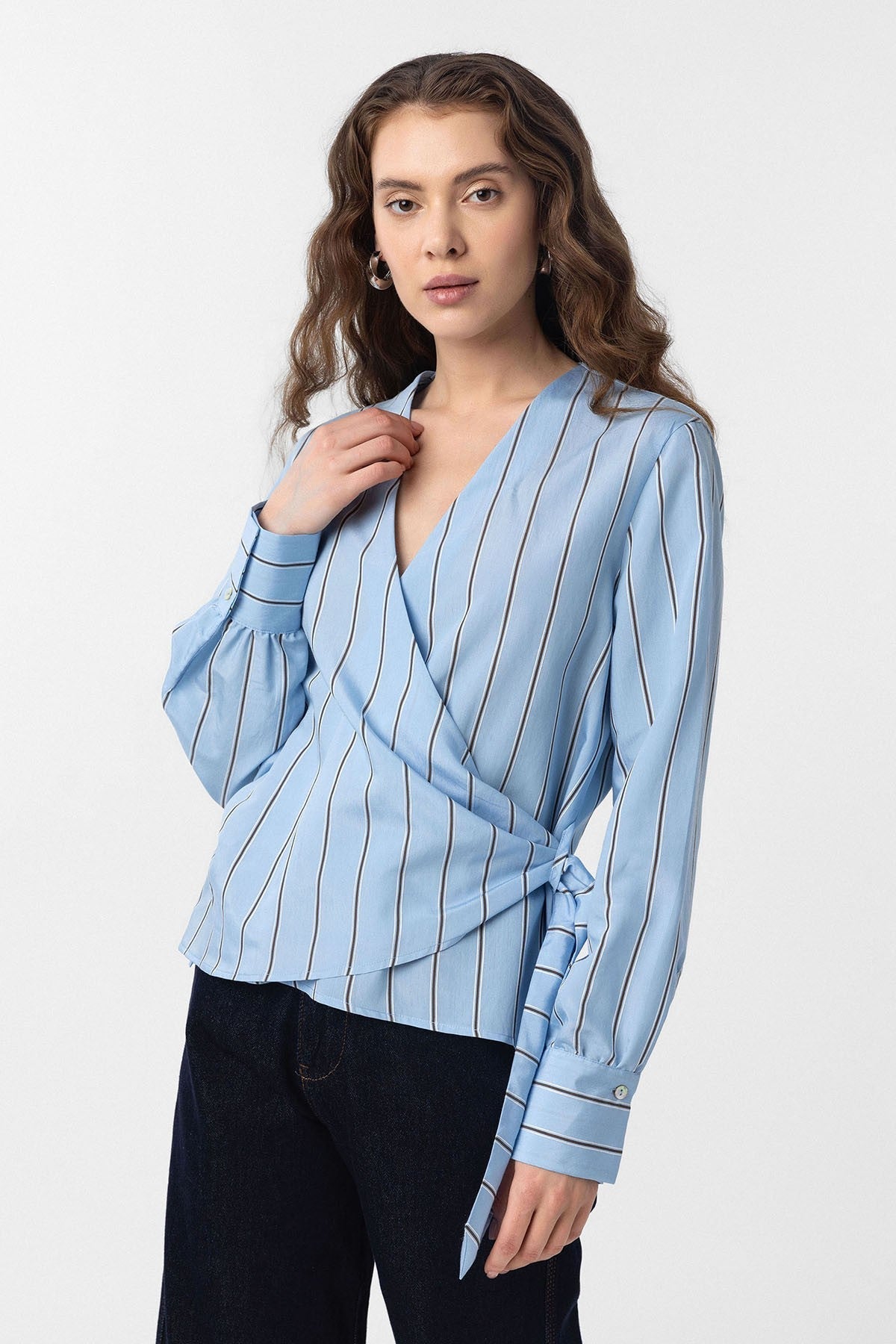 Antioch Draped Kimono Women's Blouse