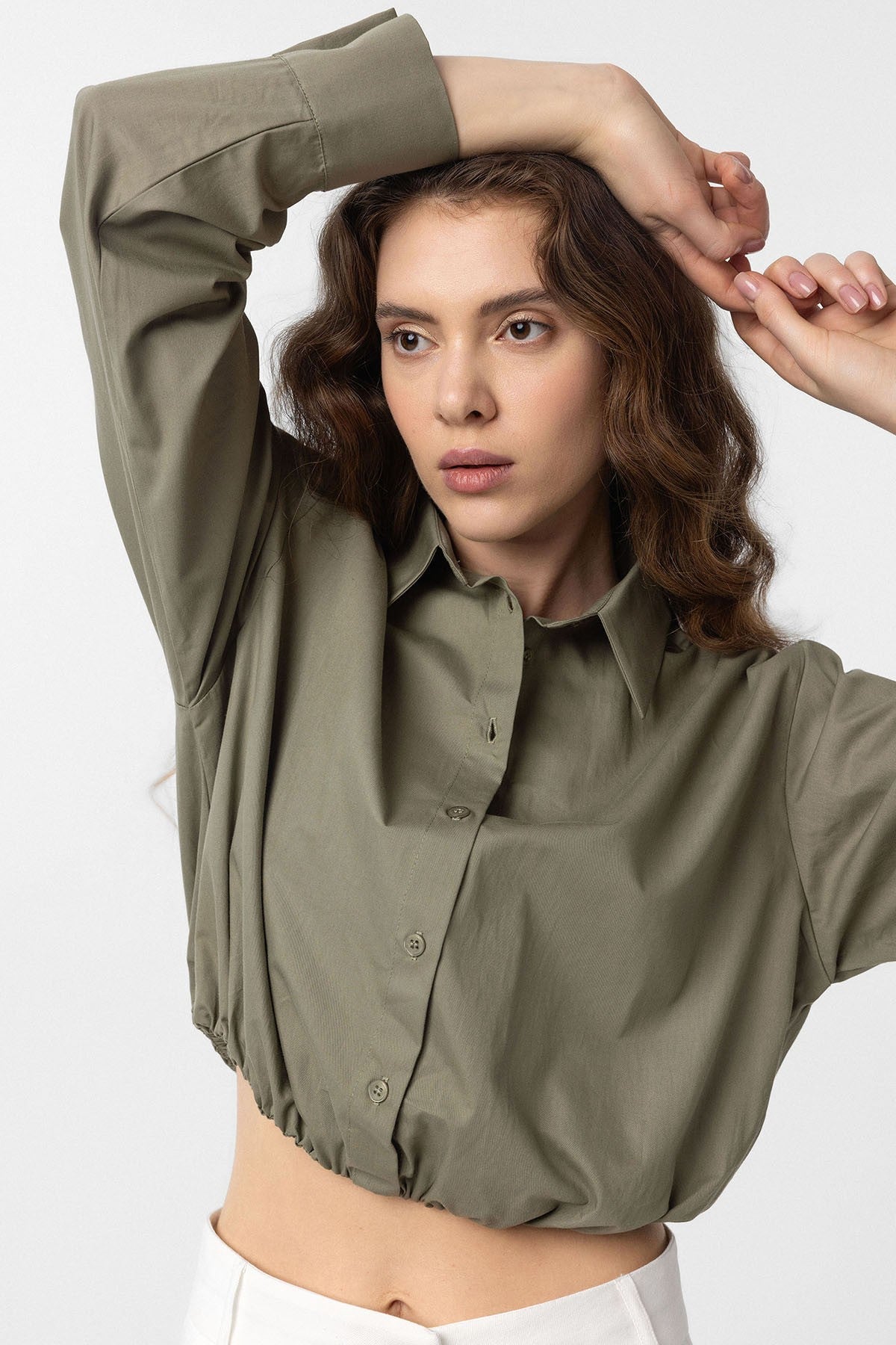 Antioch Crop Poplin Women's Shirt