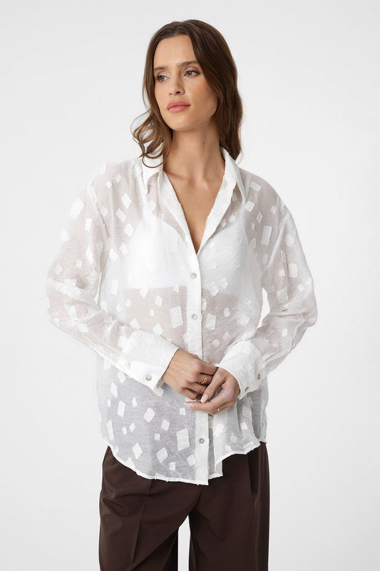 Transparent Shirt with Antioch Pattern