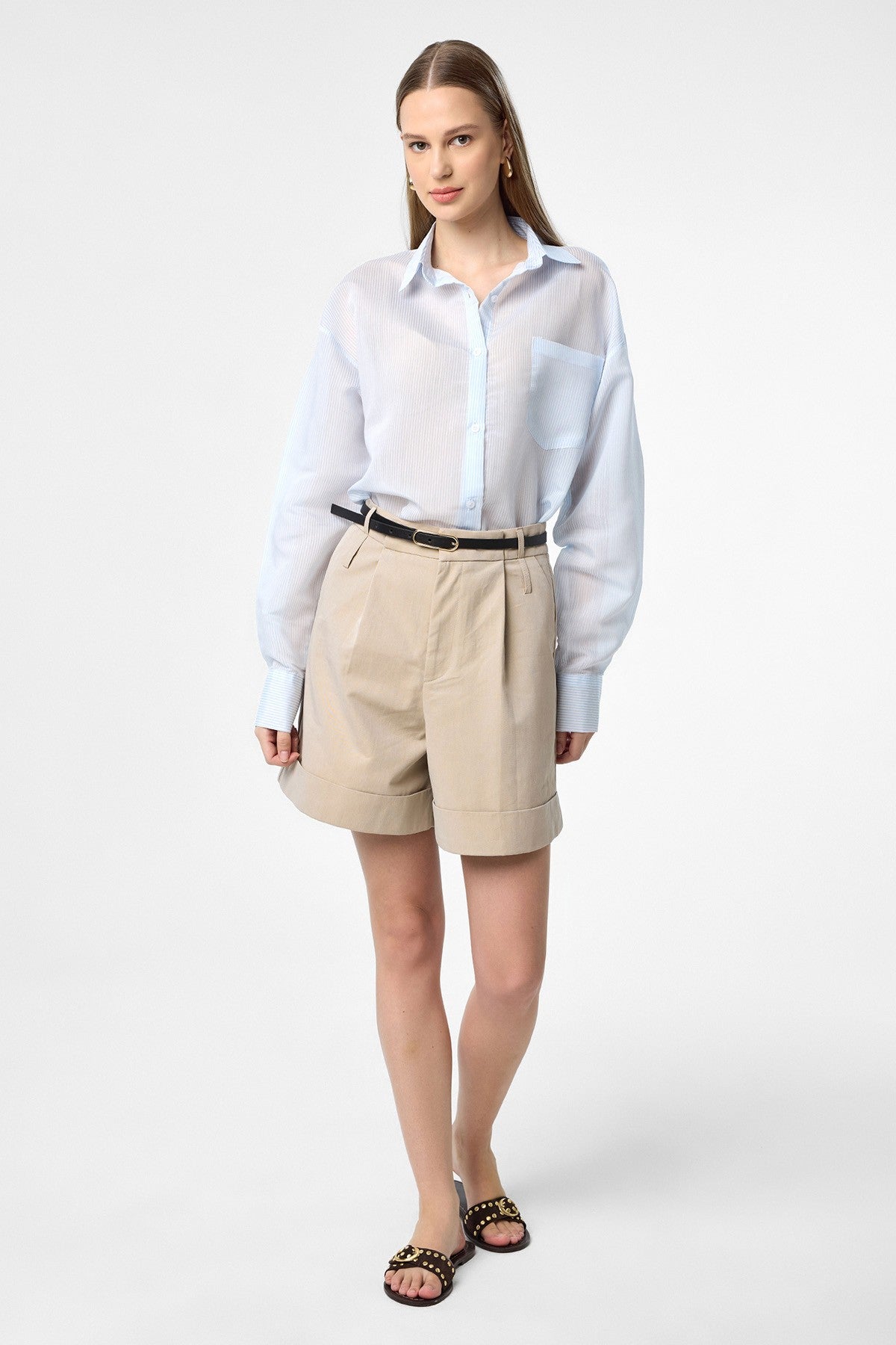 Antioch Relax Fit Striped Long-Sleeve Women's Shirt