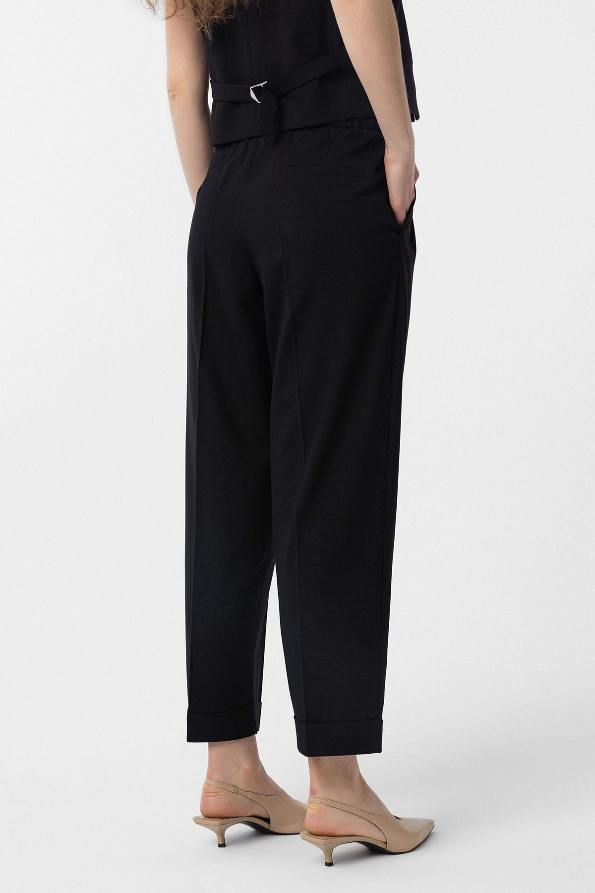 Antioch Women's Double-Cuff Pants with Pleats