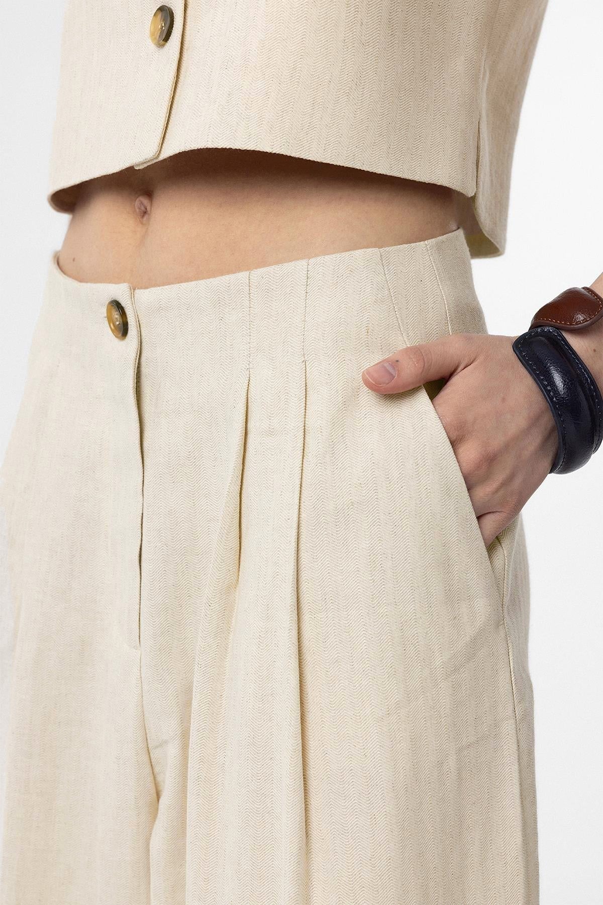 Antioch Women's Linen-Blend Culottes
